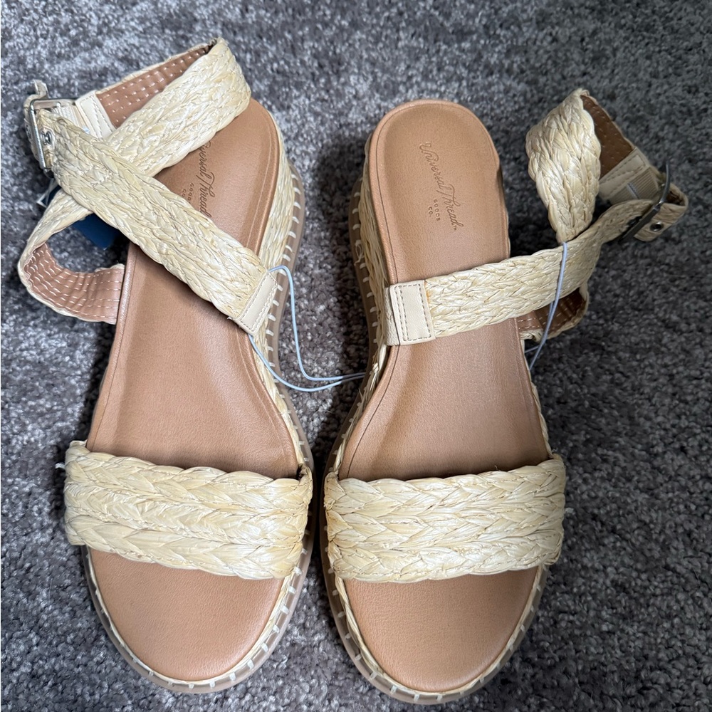 Universal Thread Cream Braided Espadrilles